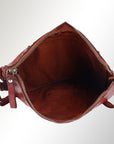 Spaghetti Western Swc207Cg Cross Body I Vintage Handmade Drum Dyed Genuine European Cowhide Leather Women Bag Western Handbag Purse