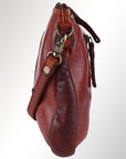 Spaghetti Western Swc207Cg Cross Body I Vintage Handmade Drum Dyed Genuine European Cowhide Leather Women Bag Western Handbag Purse