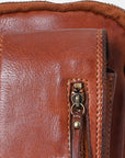 Spaghetti Western Swc210Cg Sling Vintage Handmade Drum Dyed Genuine European Cowhide Leather Women Bag Western Handbag Purse