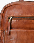 Spaghetti Western Swc211Cg Backpack Vintage Handmade Drum Dyed Genuine European Cowhide Leather Women Bag Western Handbag Purse
