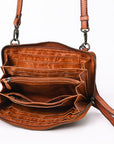 Spaghetti Western Swc212Cg Wallet Vintage Handmade Drum Dyed Genuine European Cowhide Leather Women Bag Western Handbag Purse