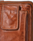 Spaghetti Western Swc213Cg Sling Vintage Handmade Drum Dyed Genuine European Cowhide Leather Women Bag Western Handbag Purse