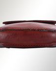 Spaghetti Western Swc214Cg Sling Vintage Handmade Drum Dyed Genuine European Cowhide Leather Women Bag Western Handbag Purse