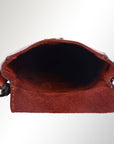 Spaghetti Western Swc214Cg Sling Vintage Handmade Drum Dyed Genuine European Cowhide Leather Women Bag Western Handbag Purse