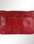 Spaghetti Western Swc174Rd Cross Body I Vintage Handmade Drum Dyed Genuine European Cowhide Leather Women Bag Western Handbag Purse