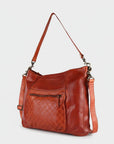 Spaghetti Western Swc180Org Hobo Vintage Handmade Drum Dyed Genuine European Cowhide Leather Women Bag Western Handbag Purse