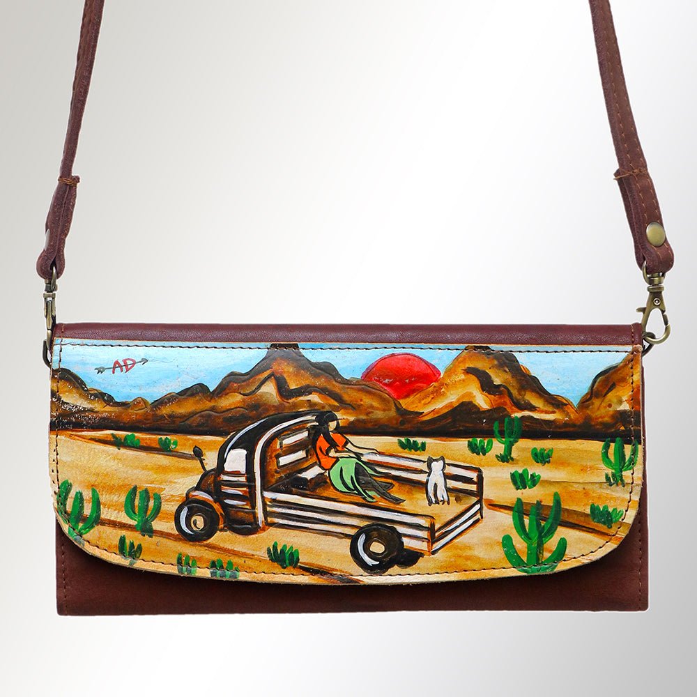 American Darling Wallet Genuine Leather Women Bag Western Handbag Purse