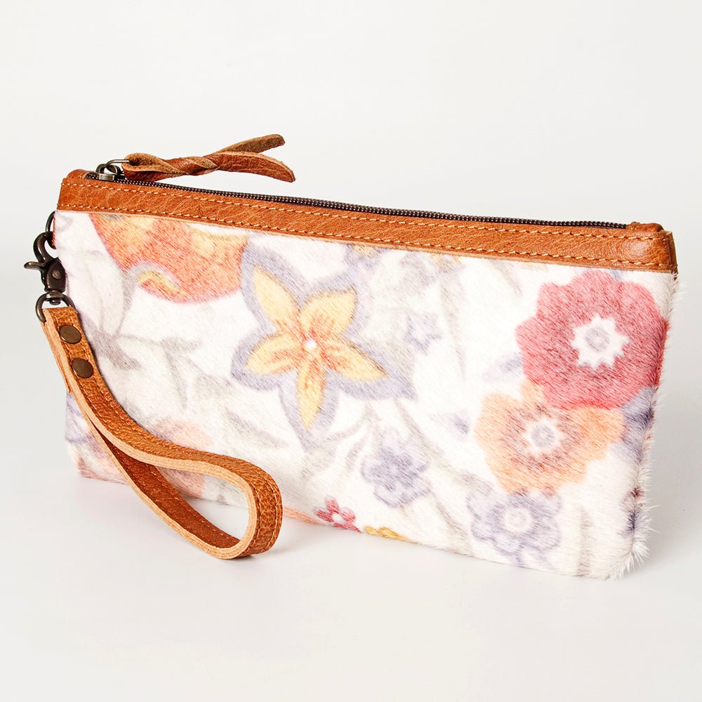 American Darling Wristlet Genuine Leather Women Bag W. Handbag Purse –