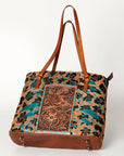 American Darling Tote Hand Tooled Hair-On Genuine Leather Western Women Bag Handbag Purse | Travel Bags College Casual