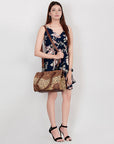 American Darling ADBG907 Tote Hand Tooled Hair-On Genuine Leather Women Bag Western Handbag Purse