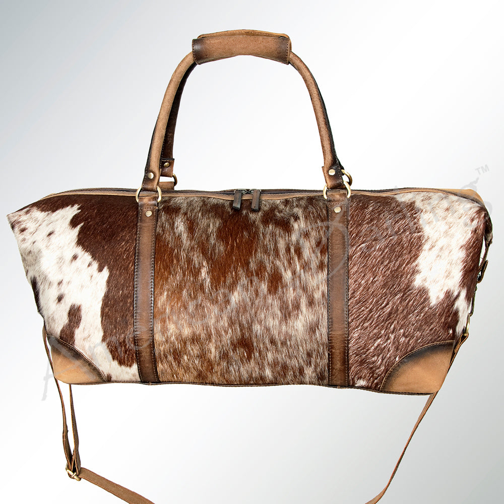 American Darling Duffel Hair On Genuine Leather Women Bag Western Handbag Purse| | Duffle Weekend
