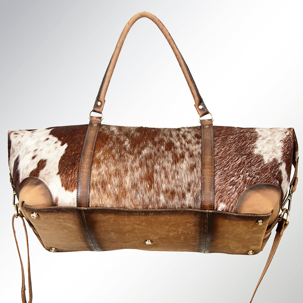 American Darling Duffel Hair On Genuine Leather Women Bag Western Handbag Purse| | Duffle Weekend