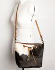 American Darling ADBG920 Bucket Hair-On Genuine Leather Women Bag Western Handbag Purse