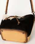 American Darling ADBG920 Bucket Hair-On Genuine Leather Women Bag Western Handbag Purse