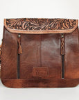 American Darling ADBGI153 Large Crossbody Hand Tooled Hair-On Genuine Leather Women Bag Western Handbag Purse