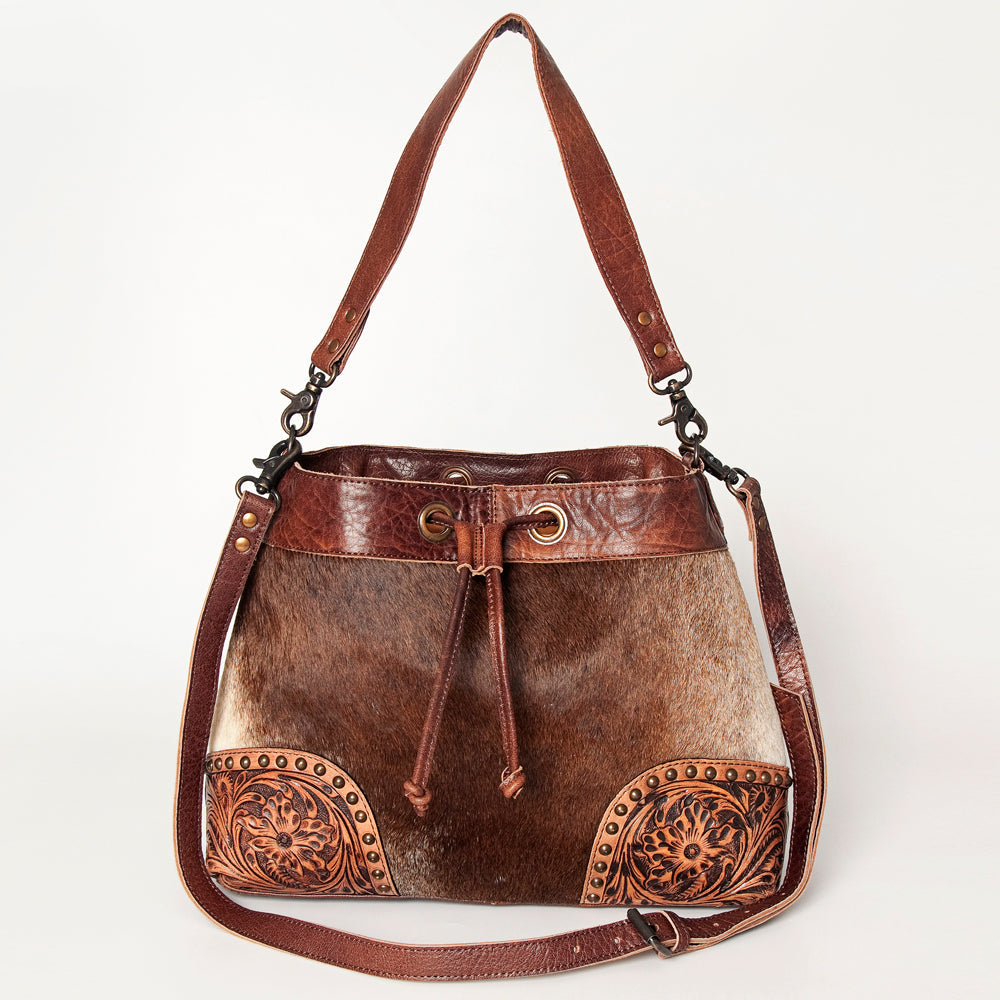 American Darling Bucket Hair on Genuine Leather Western Women Bag Handbag Purse | Travel Bags College Casual