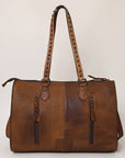 American Darling ADBG930 Tote Hand Tooled Hair-On Genuine Leather Women Bag Western Handbag Purse