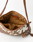 American Darling Cross Body I Hand Tooled Hair On Genuine Leather Women Bag Western Handbag Purse