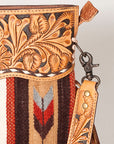 American Darling Clutch Hand Tooled Hair On Genuine Leather Women Bag Western Handbag Purse