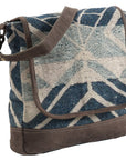 OHLAY MESSENGER Upcycled Wool Upcycled Canvas  Genuine Leather women bag western handbag purse