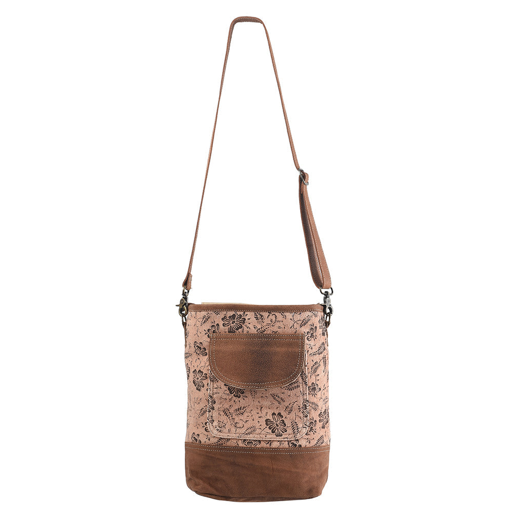 OHLAY MESSENGER Upcycled Canvas  Genuine Leather women bag western handbag purse