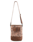 OHLAY MESSENGER Upcycled Canvas  Genuine Leather women bag western handbag purse