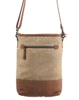 OHLAY MESSENGER Upcycled Canvas  Genuine Leather women bag western handbag purse