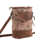 OHLAY MESSENGER Upcycled Canvas  Genuine Leather women bag western handbag purse