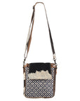 OHLAY MESSENGER Upcycled Wool Upcycled Canvas Hair-on Genuine Leather women bag western handbag purse