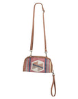 OHLAY KB315 Cross Body Upcycled Canvas Genuine Leather women bag western handbag purse