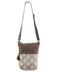 OHLAY KB319 Cross Body Upcycled Wool Upcycled Canvas Genuine Leather women bag western handbag purse