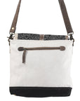 OHLAY MESSENGER Upcycled Canvas Hair-on Genuine Leather women bag western handbag purse