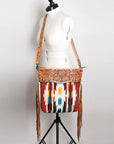 American Darling Signature Crossbody Hand Tooled Saddle Blanket Genuine Leather Women Bag Western Handbag Purse
