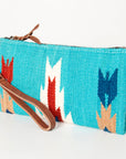 American Darling Wristlet Saddle Blanket Fabric Genuine Leather Western Women Bag | Handbag Purse | Women Wristlet | Wristlet Wristlet | Travel Wristlet | Leather Wristlet | Clutch Wristlet