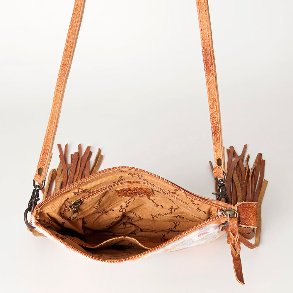 American Darling Crossbody Hair On Genuine Leather women bag western