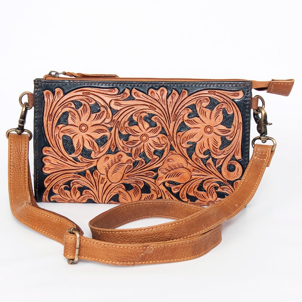 American Darling Small Crossbody Beautifully Hand Tooled Genuine