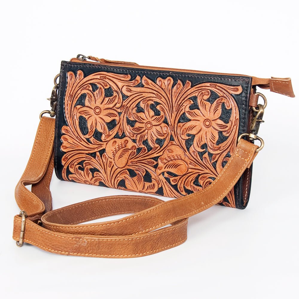 American Darling Small Crossbody Beautifully Hand Tooled Genuine
