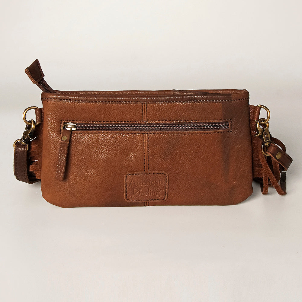 American Darling Small Crossbody Hand Tooled Saddle Blanket Genuine Leather Women Bag Western Handbag Purse
