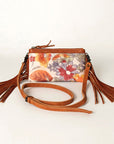 American Darling Women's Small Crossbody Bag Western Hair-On Genuine Leather Handbag