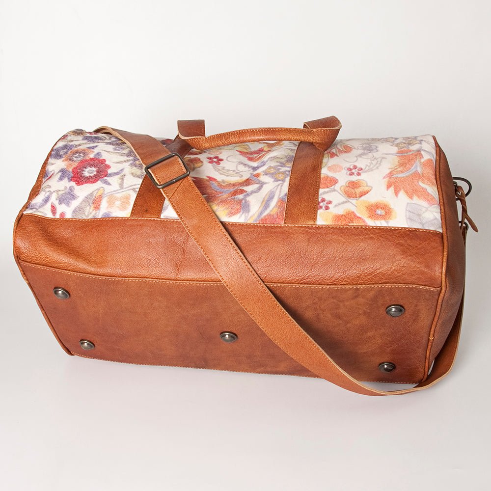American Darling Women's Duffle Bag Western Hair-On Genuine Leather Handbag
