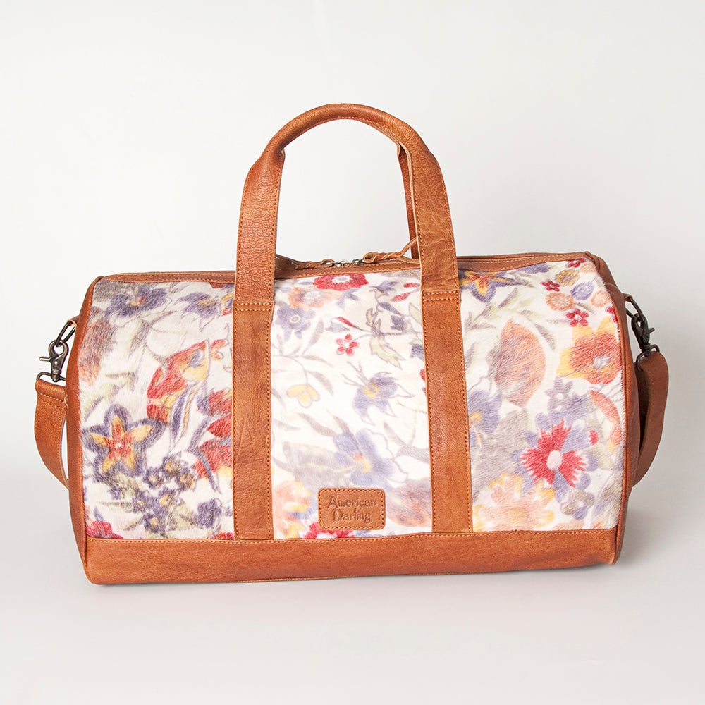 American Darling Women's Duffle Bag Western Hair-On Genuine Leather Handbag