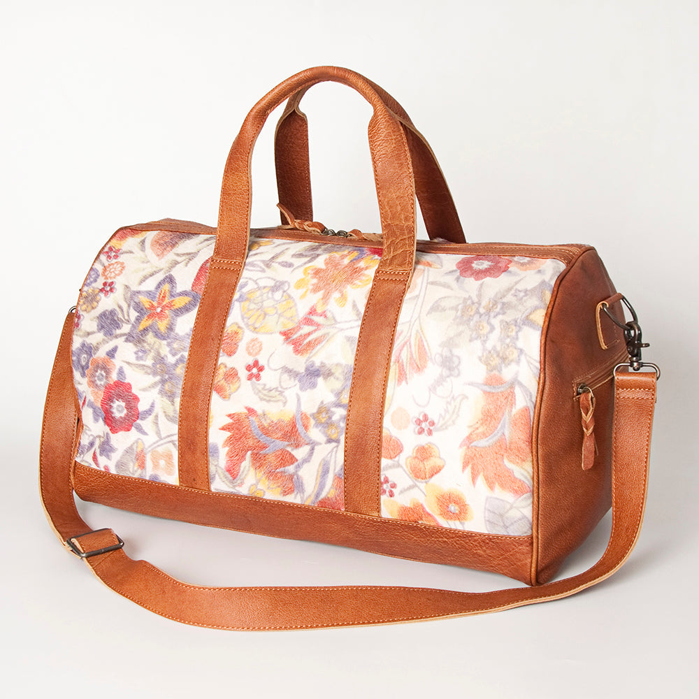 American Darling Women's Duffel Bag Western Hair On Genuine Leather Handbag and Ladies Purse