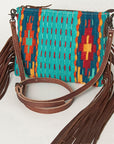 American Darling Cross Body Hand Tooled Saddle Blanket Genuine Leather women bag western handbag purse