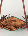American Darling Cross Body Hand Tooled Saddle Blanket Genuine Leather women bag western handbag purse