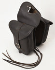 6.5"W x 8"H 3"B Comfytack Soft Leather Saddle Horn Bag Brown