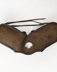 6.5"W x 8"H 3"B Comfytack Soft Leather Saddle Horn Bag Brown