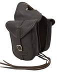 6.5"W x 8"H 3"B Comfytack Soft Leather Saddle Horn Bag Brown