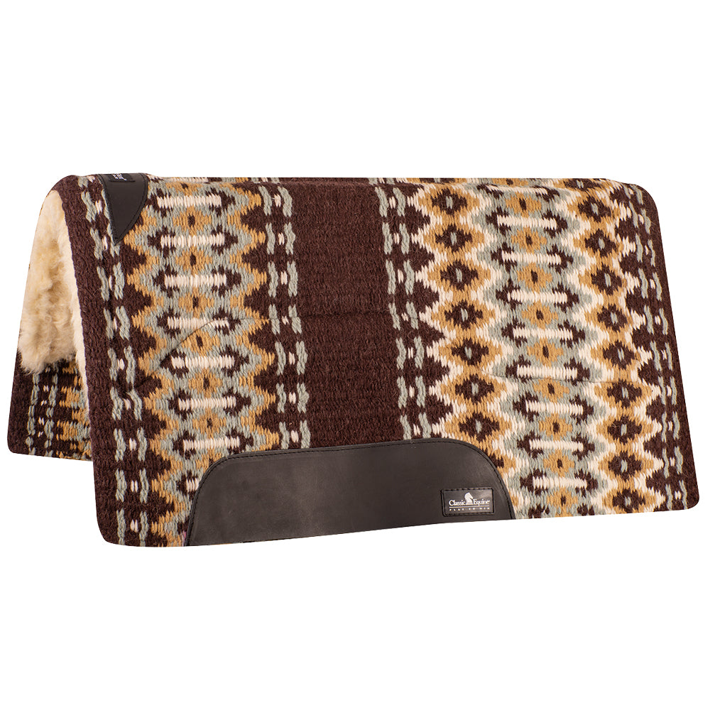34 In X 38 Classic Equine 1 Inch Thick Sensorflex Wool Straight Top Saddle Pad