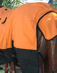Hilason 1200D Turnout Light Winter Waterproof Rain Sheet Horse Sheet Black
