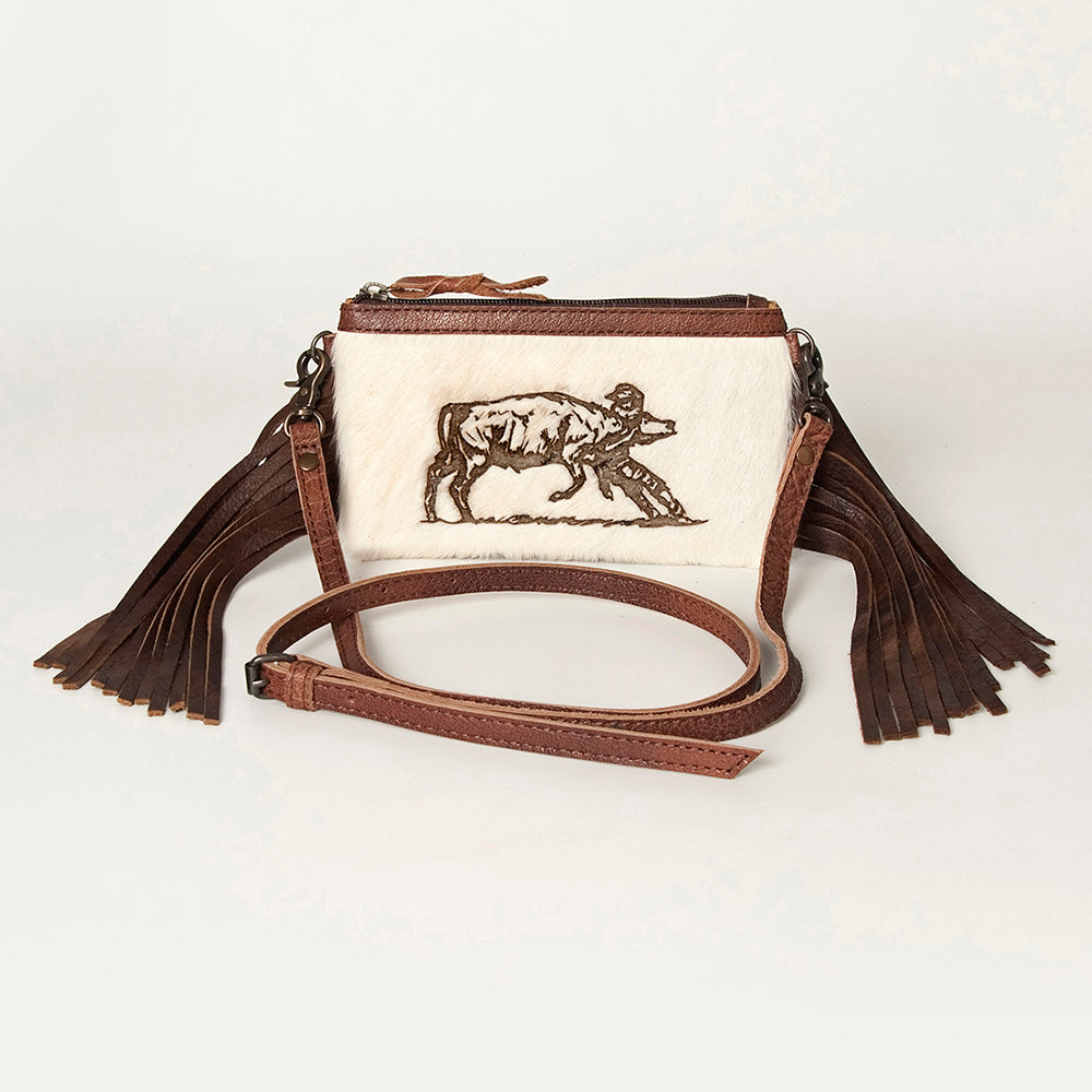 American Darling Small Crossbody Hair On Genuine Leather Women Bag Western Handbag Purse